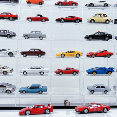 Premium Horizontal Display Case for 1:64 Scale Diecast Cars, Hot Wheels, Tomica, Matchbox, Siku